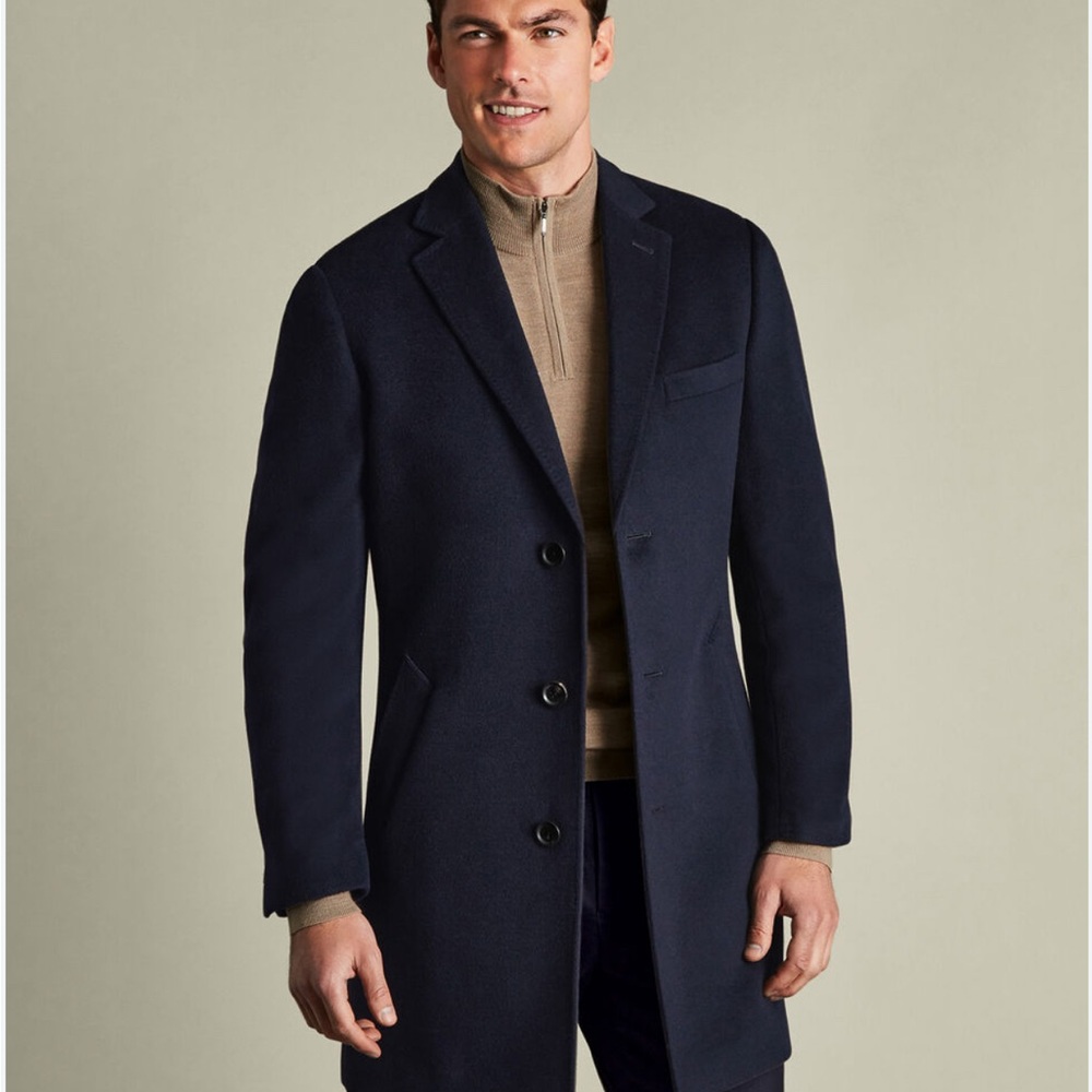 Charles Tyrwhitt Midnight Blue Trench Coat